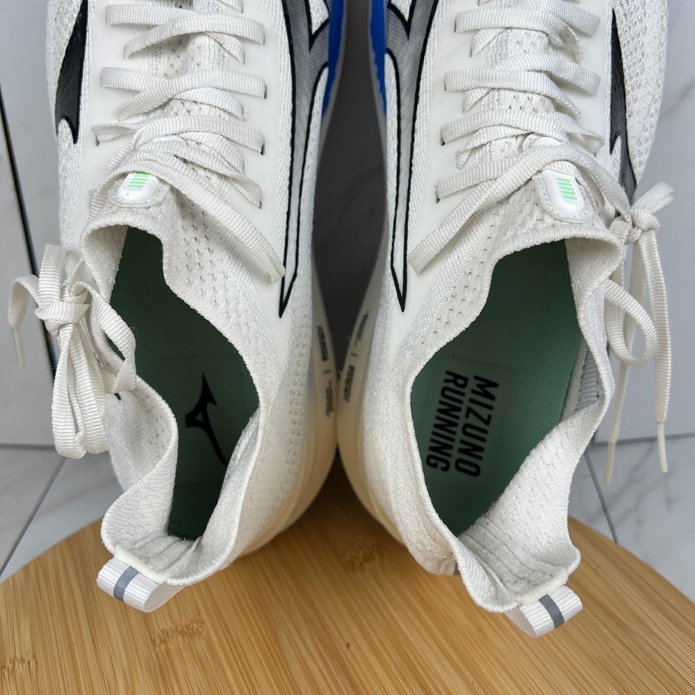 Mizuno Neo Zen Mens Size 13 White Blue Green Running Walk Shoes 411521 - Picture 11 of 12